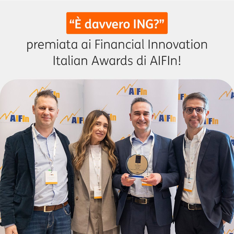 financial innovarion italian awards ING
